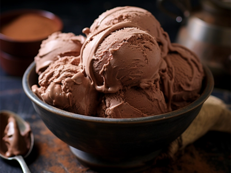 גלידת שוקולד ביתית ללא מכונה